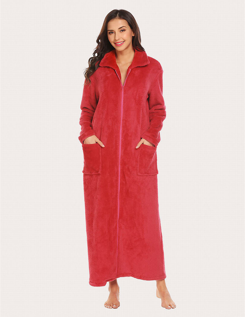 Ekouaer Long Warm Fleece Robe