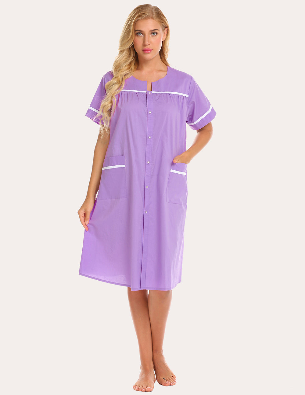Ekouaer Cotton House Dress Nightgown