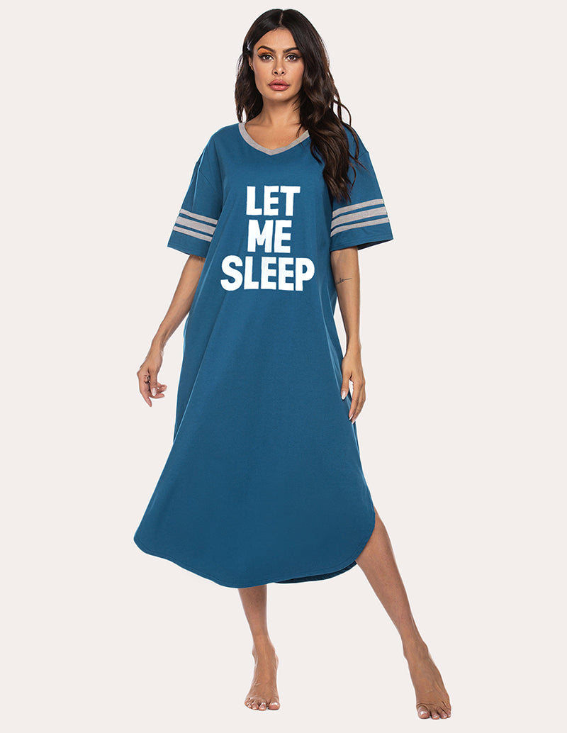 Ekouaer Cotton Novelty Sleep Dress
