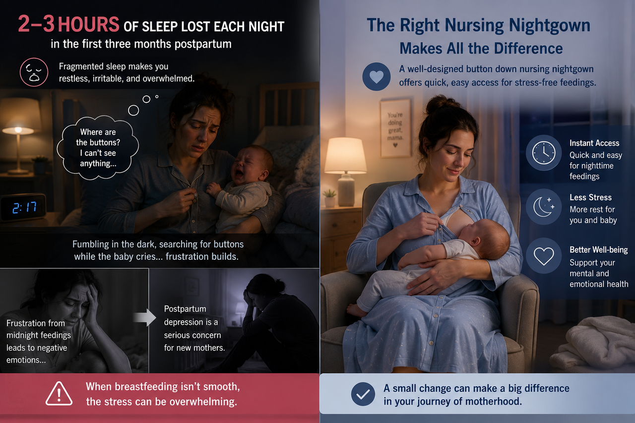 The Ultimate Guide to Nursing Nightgowns: What Every New Mom Needs to Know for Comfortable Breastfeeding & Sleep