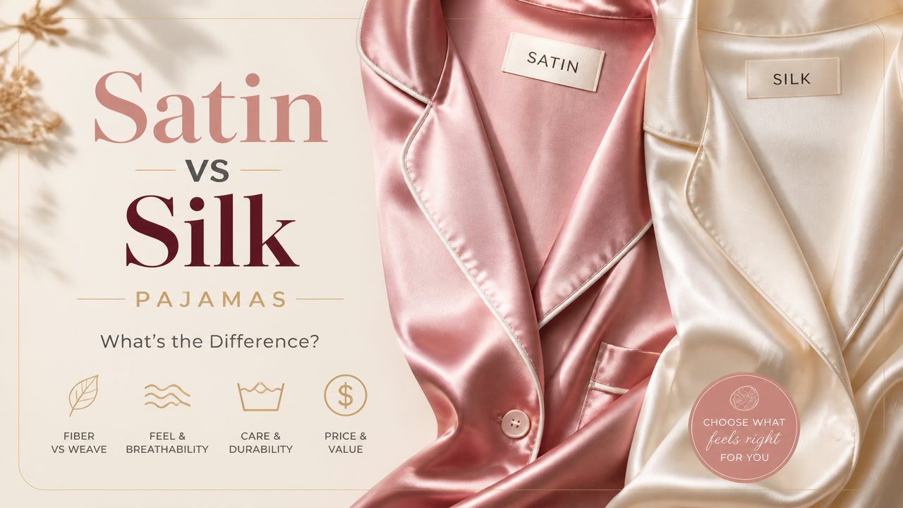 What Is the Difference Between Satin and Silk Pajamas?