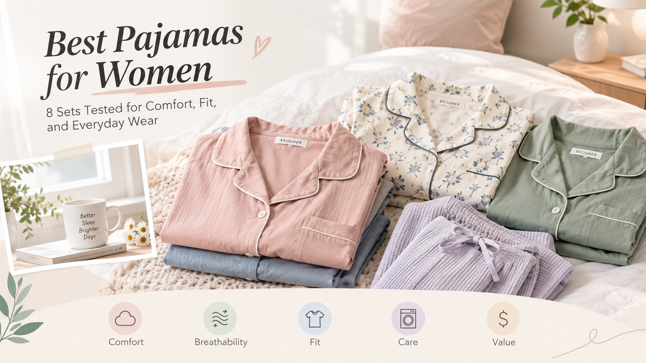 Best Pajamas for Women: 8 Sets Tested for Comfort, Fit, and Everyday Wear