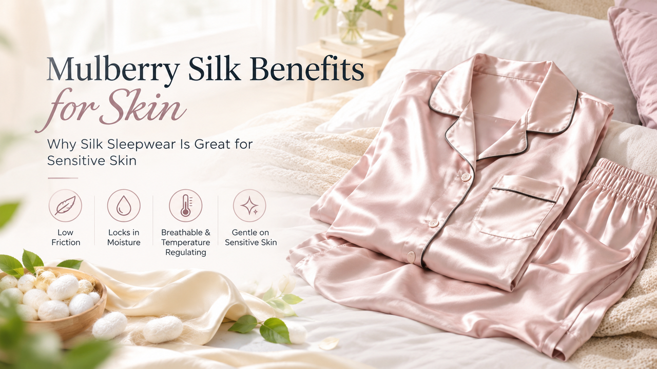Mulberry Silk Benefits for Skin: How 100% Mulberry Silk Sleepwear Protects Your Skin Overnight