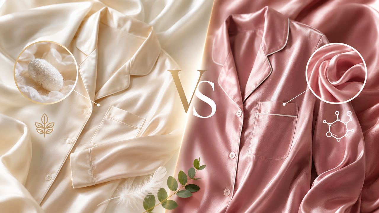Satin vs. Silk Pajamas: What's Actually the Difference?