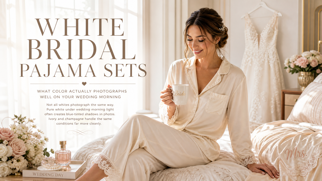 White Bridal Pajama Sets: What Color Actually Photographs Well on Your Wedding Morning