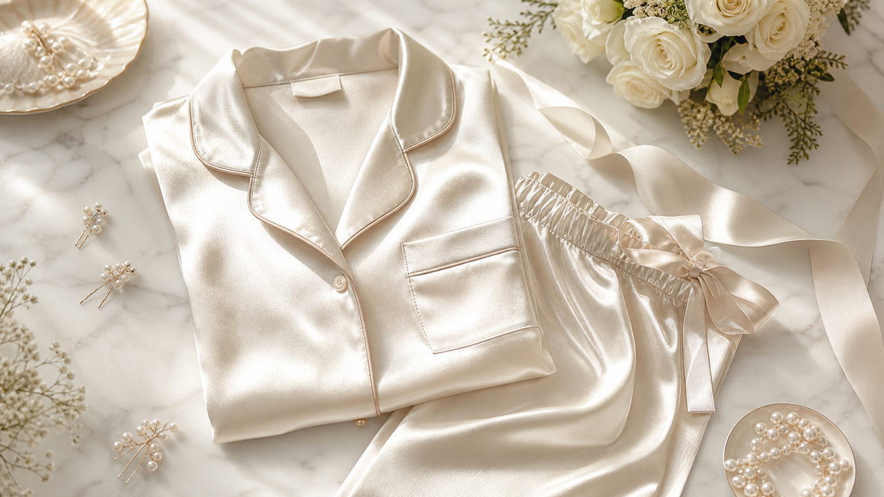 Satin vs Silk Bridal Pajamas for Your Wedding Morning