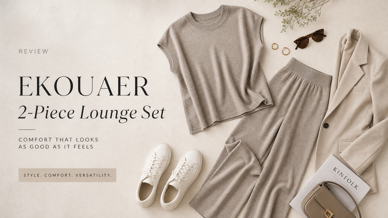 Is the Ekouaer 2-Piece Lounge Set Worth It? Fit, Fabric, and Styling Notes