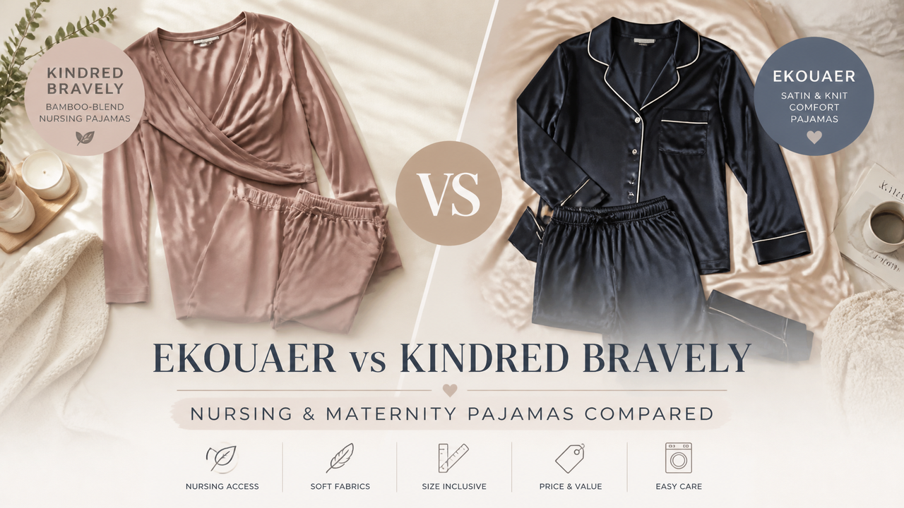 Ekouaer vs Kindred Bravely: Which Nursing &amp; Maternity Pajamas Should You Pick?