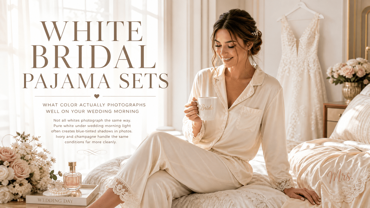 White Bridal Pajama Sets: What Color Actually Photographs Well on Your Wedding Morning