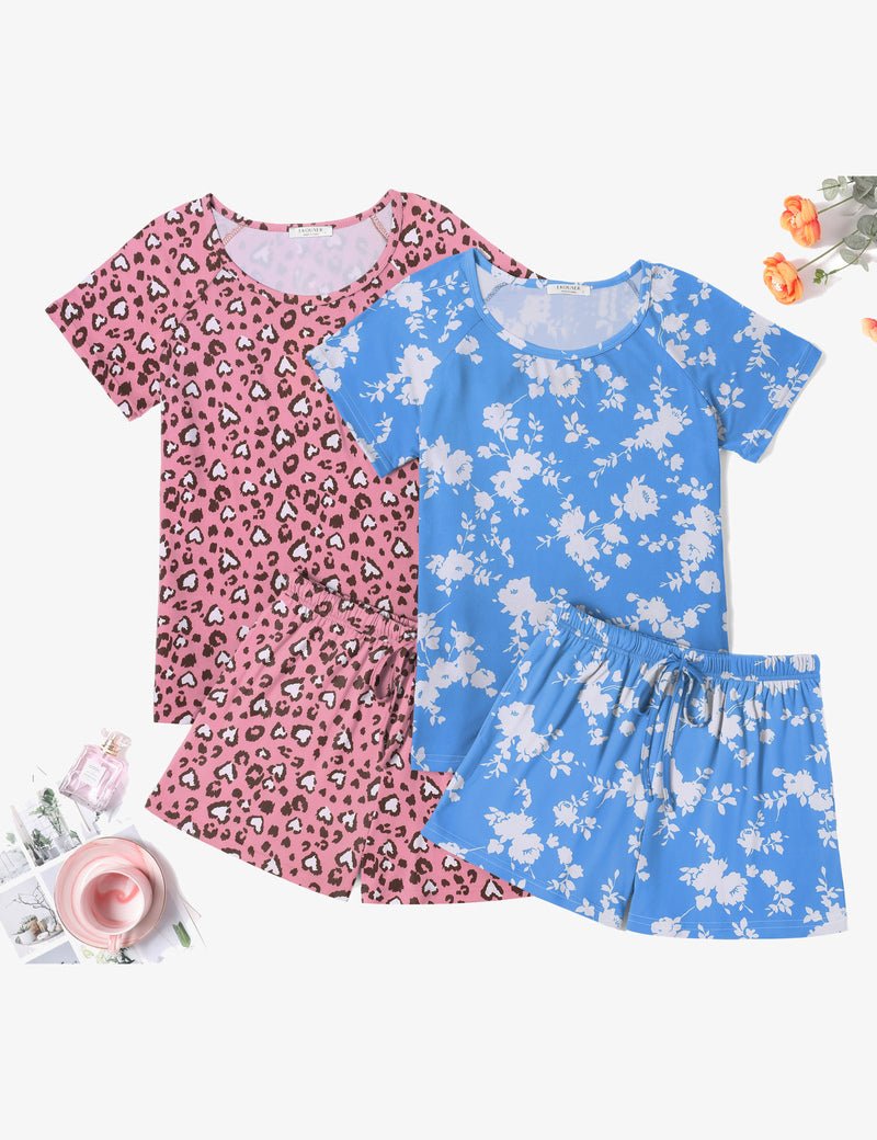 2 Packs Short Sleeve Pajama Set (US Only)