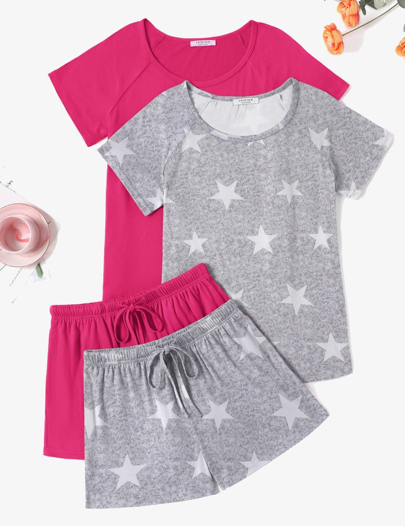 2 Packs Short Sleeve Pajama Set (US Only)