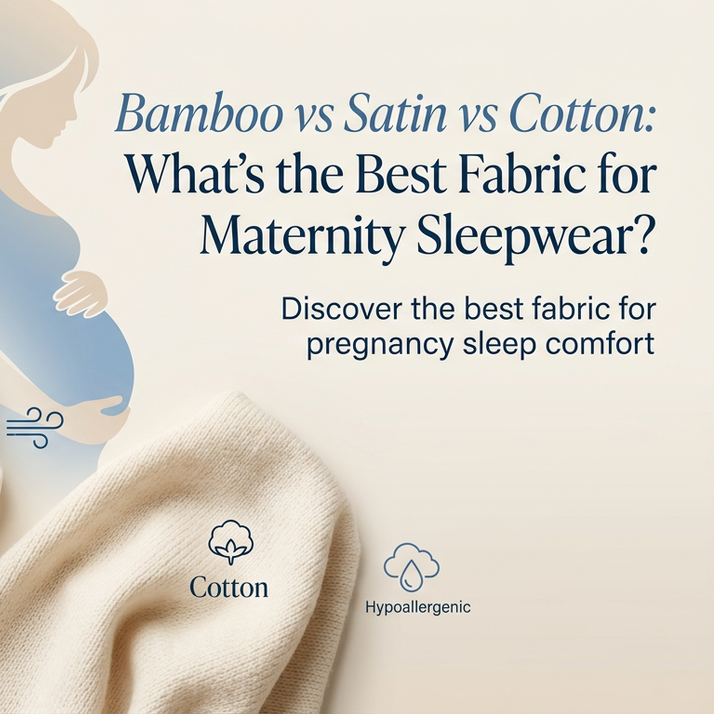 Bamboo vs Satin vs Cotton: What’s the Best Fabric for Maternity Sleepwear?
