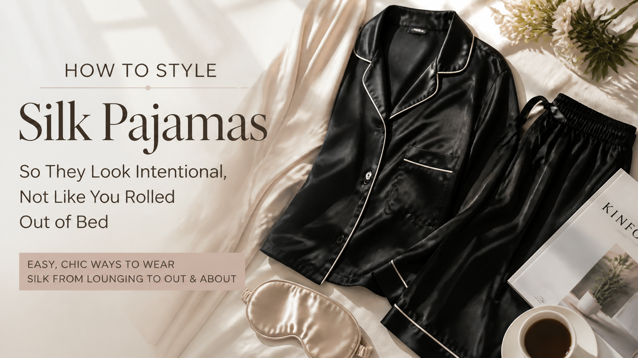 How to Style Silk Pajamas So They Look Intentional, Not Like You Rolled Out of Bed