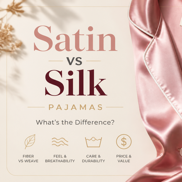 What Is the Difference Between Satin and Silk Pajamas?