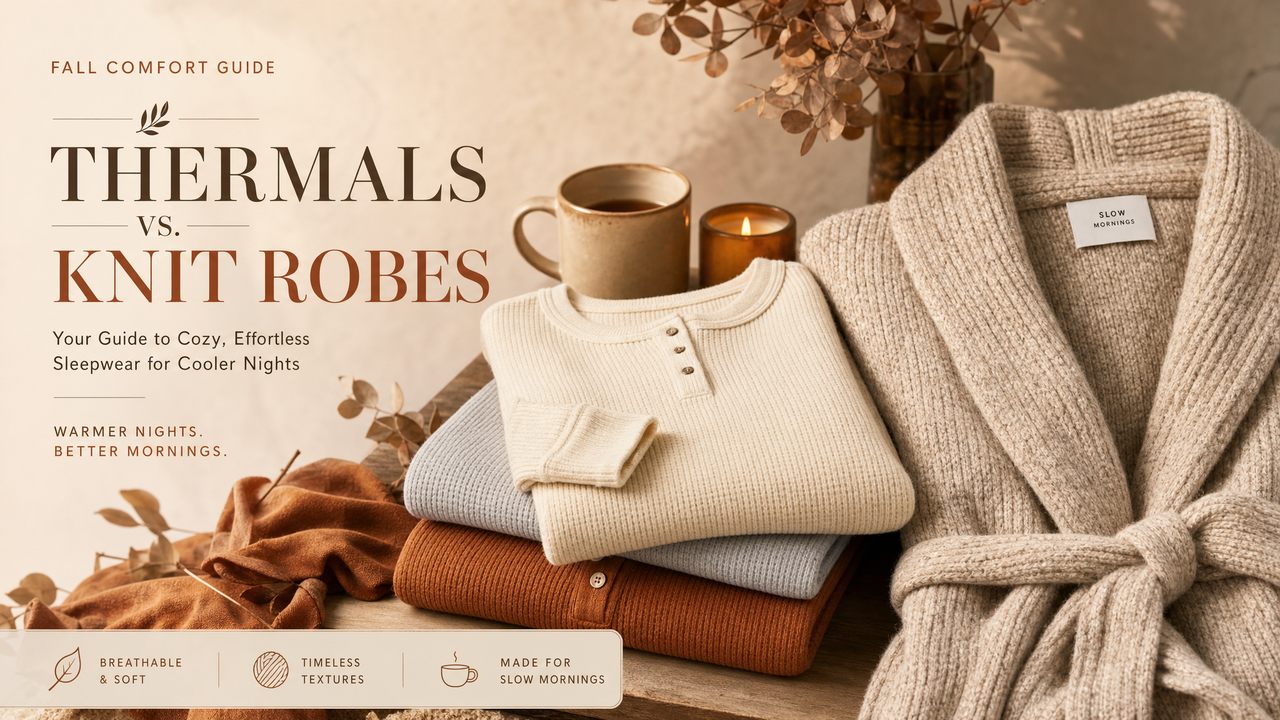 Best Warm Sleepwear for Fall: Thermal Tops vs Knit Robes