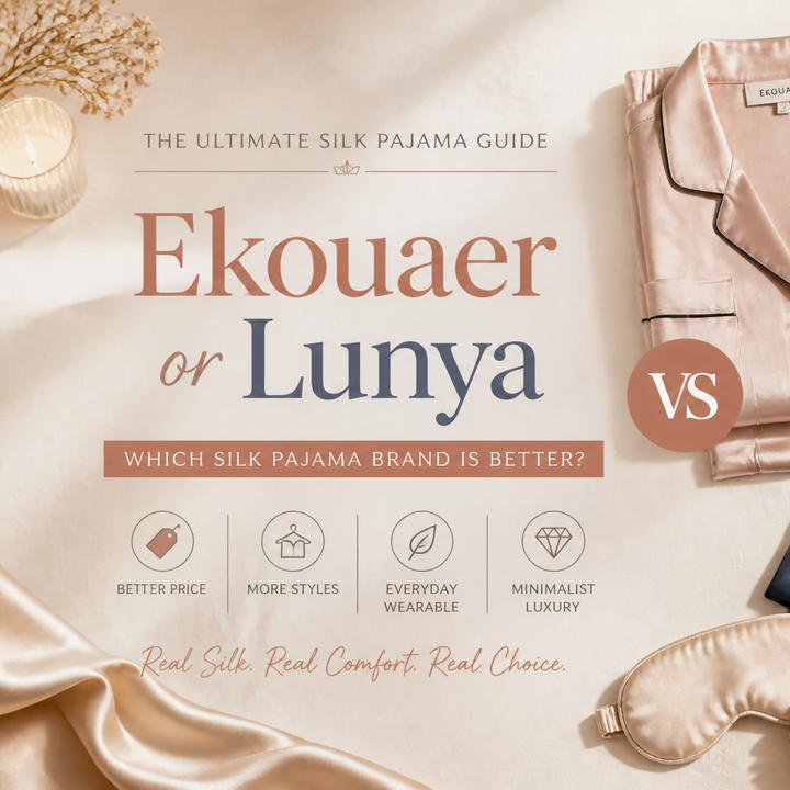 Ekouaer or Lunya: Which Silk Pajama Brand Is Better?
