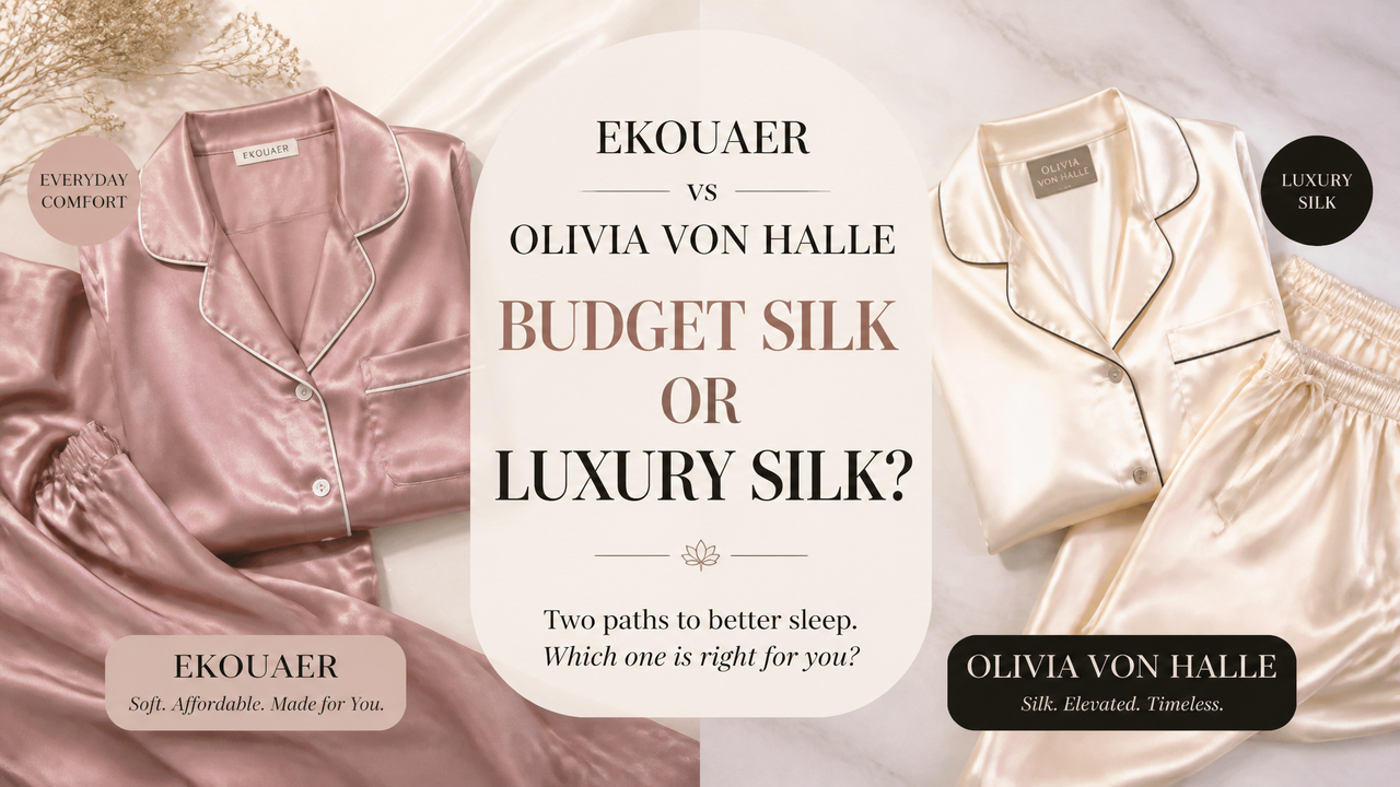 Ekouaer vs Olivia Von Halle: Budget Silk or Luxury Silk?