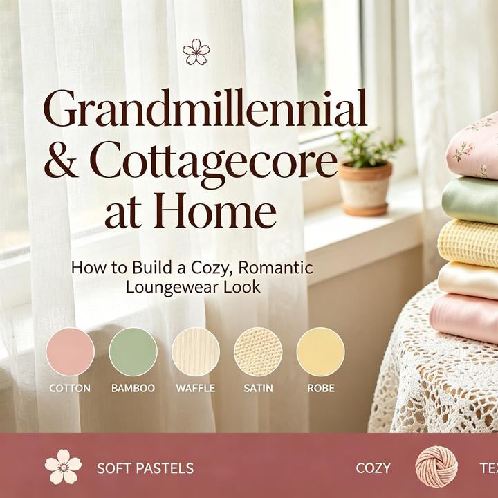 Grandmillennial & Cottagecore at Home: How to Build a Cozy, Romantic Loungewear Look