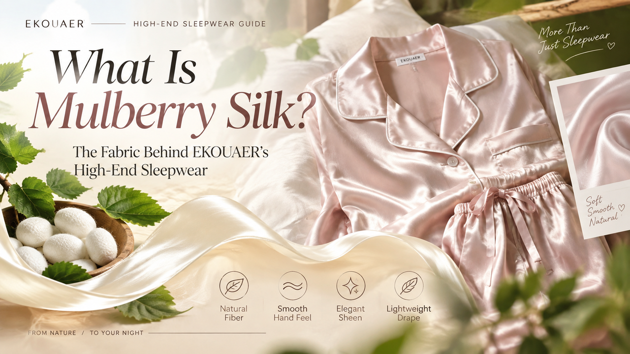 What Is Mulberry Silk? The Fabric Behind EKOUAER's High-End Sleepwear