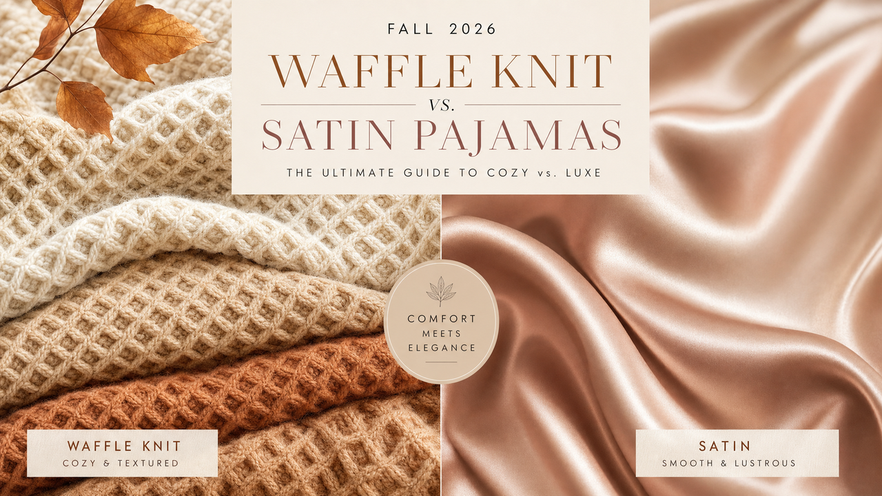 Waffle Knit vs Satin Pajamas: Which Fabric Wins for Fall 2026