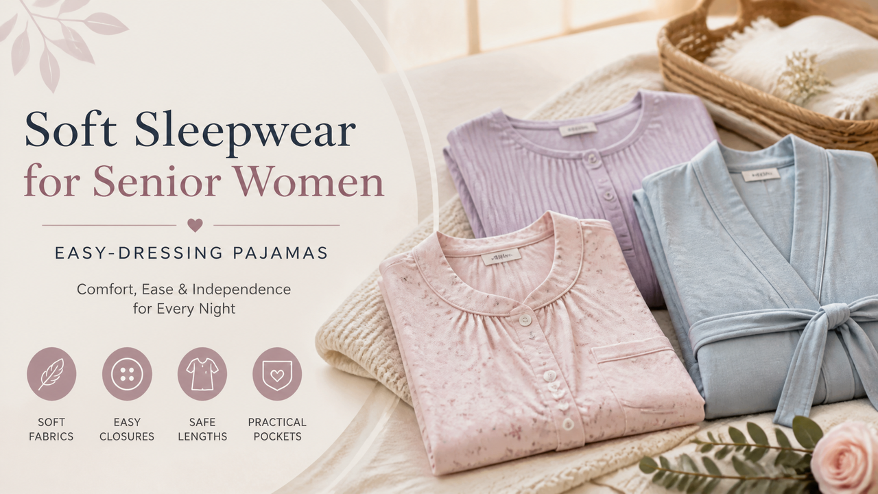 Soft Sleepwear for Senior Women: Easy-Dressing Pajamas