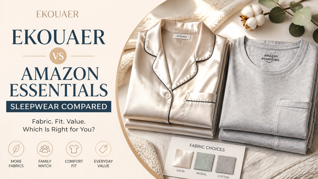 Ekouaer vs Amazon Essentials: Sleepwear Compared