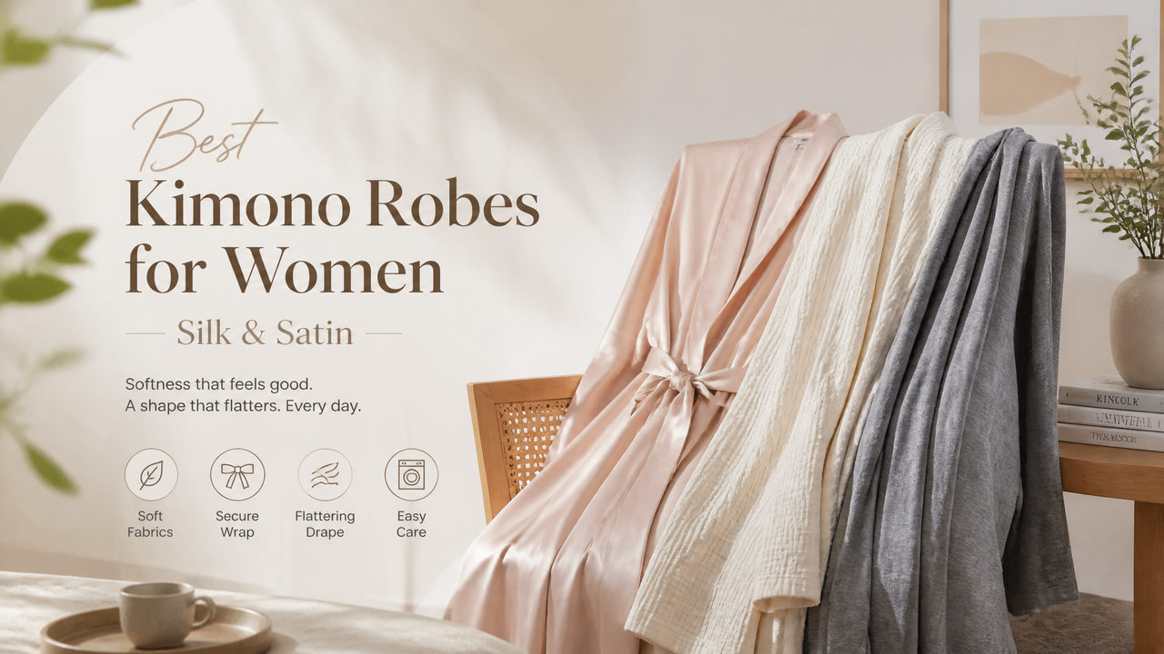 Best Kimono Robes for Women (Silk & Satin)