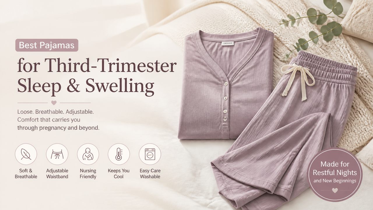 Best Pajamas for Third-Trimester Sleep & Swelling