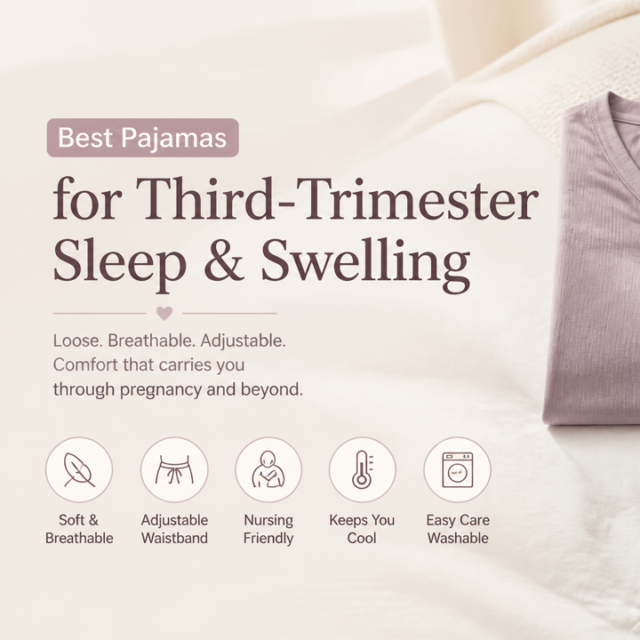 Best Pajamas for Third-Trimester Sleep & Swelling