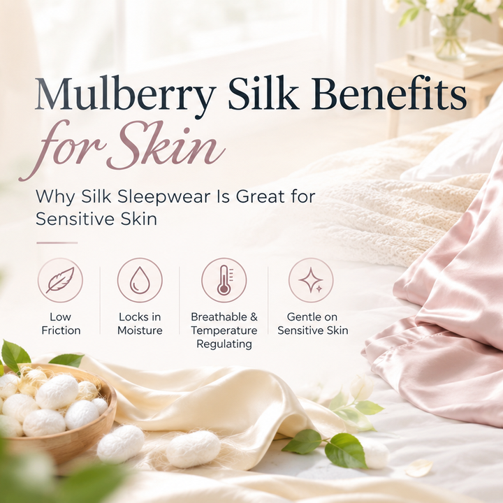 Mulberry Silk Benefits for Skin: How 100% Mulberry Silk Sleepwear Protects Your Skin Overnight