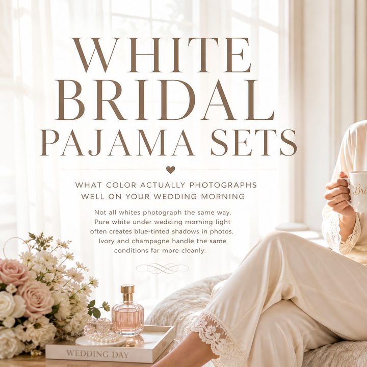 White Bridal Pajama Sets: What Color Actually Photographs Well on Your Wedding Morning