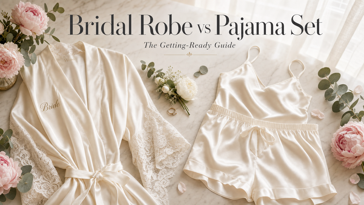 Bridal Robe vs Pajama Set: Which Is Better for Your Wedding Morning?