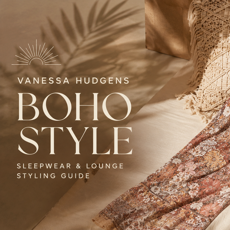 What Is Vanessa Hudgens Boho Style? A Sleepwear and Lounge Styling Guide
