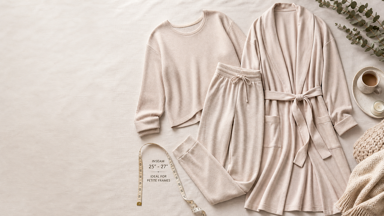 Petite loungewear guide: proportion-friendly sets for short frames