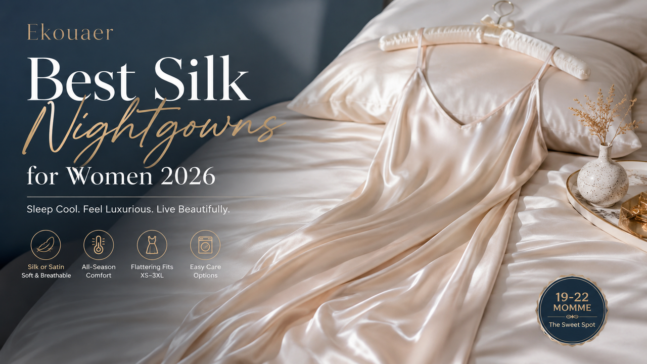 Ekouaer Best Silk Nightgowns for Women 2026