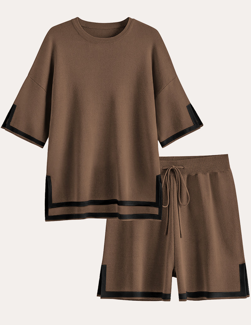 Colorblock Knit 2-Piece Pajama Sets (US Only)