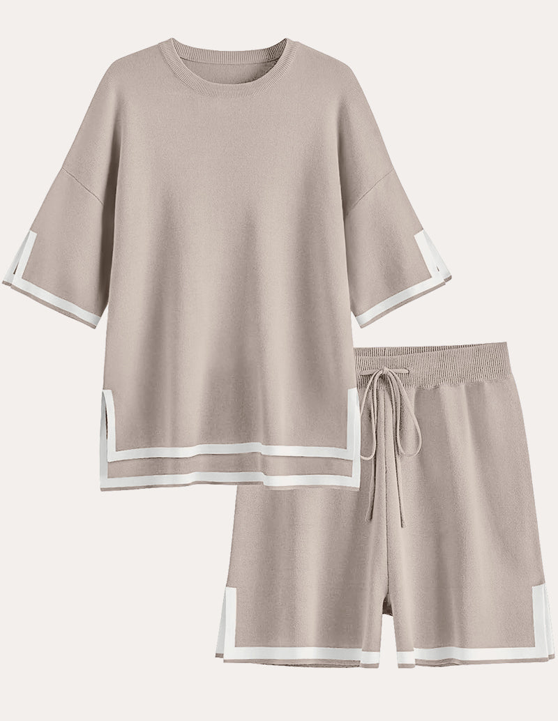 Colorblock Knit 2-Piece Pajama Sets (US Only)