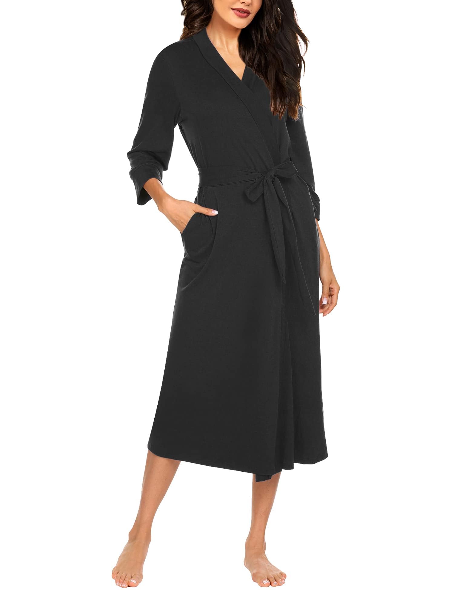 Classic V-Neck Sauna Gown Robe