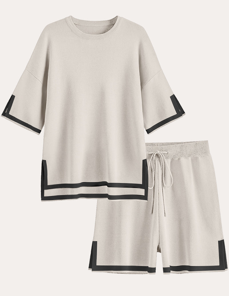 Colorblock Knit 2-Piece Pajama Sets (US Only)