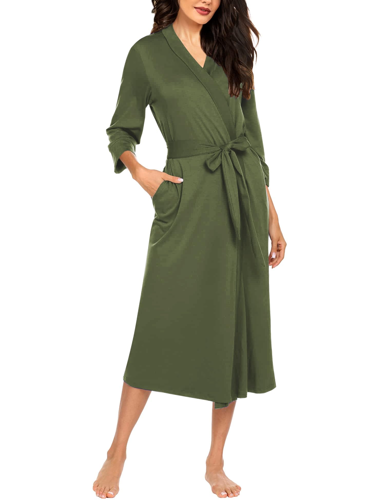 Classic V-Neck Sauna Gown Robe