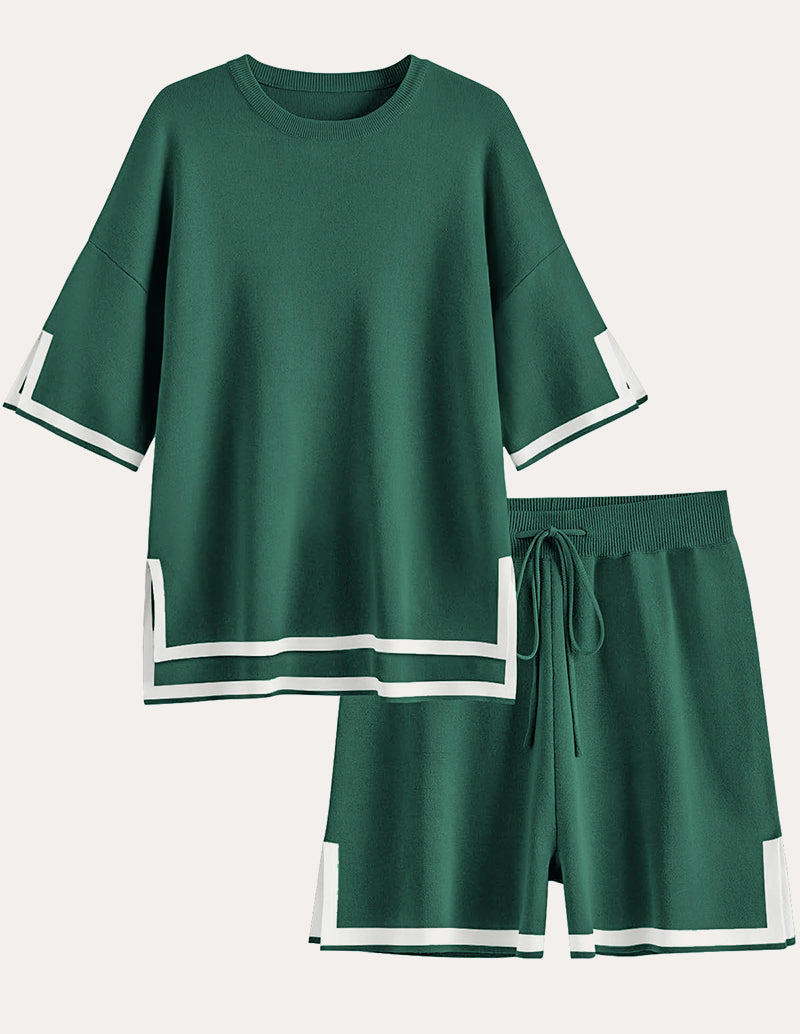 Colorblock Knit 2-Piece Pajama Sets (US Only)