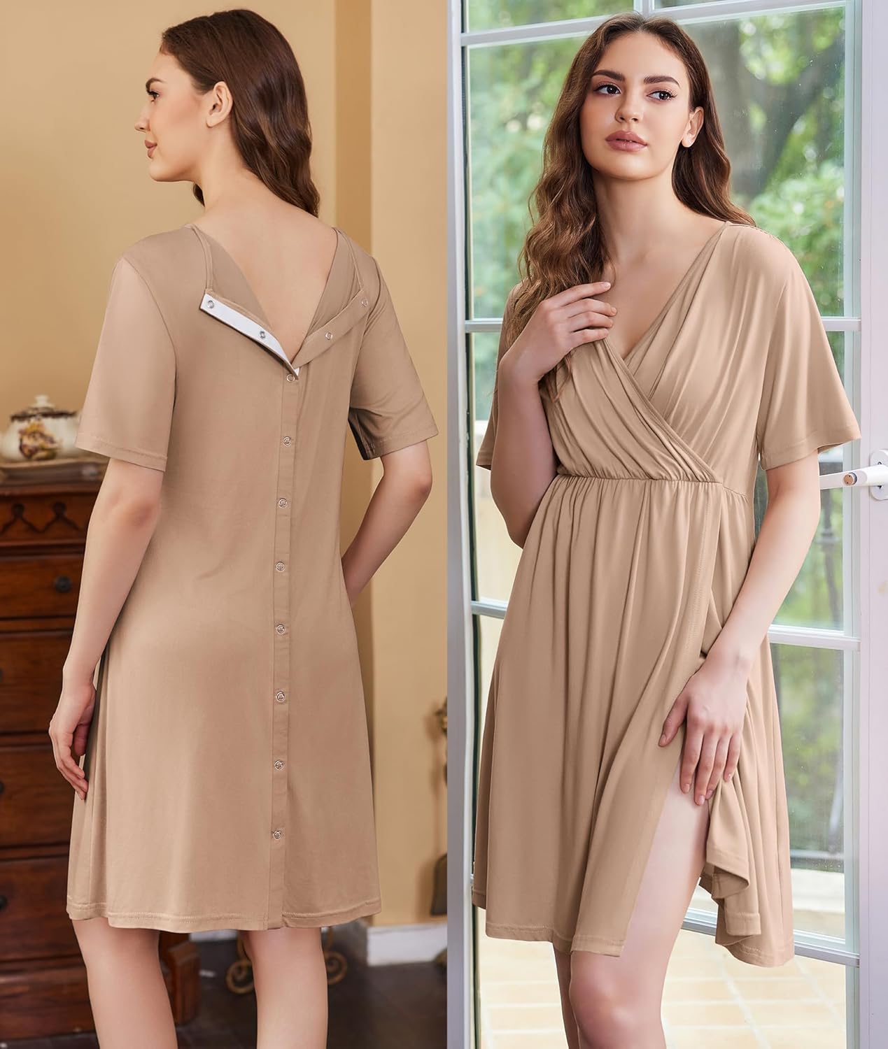 Maternity Nursing Dress Nightgown