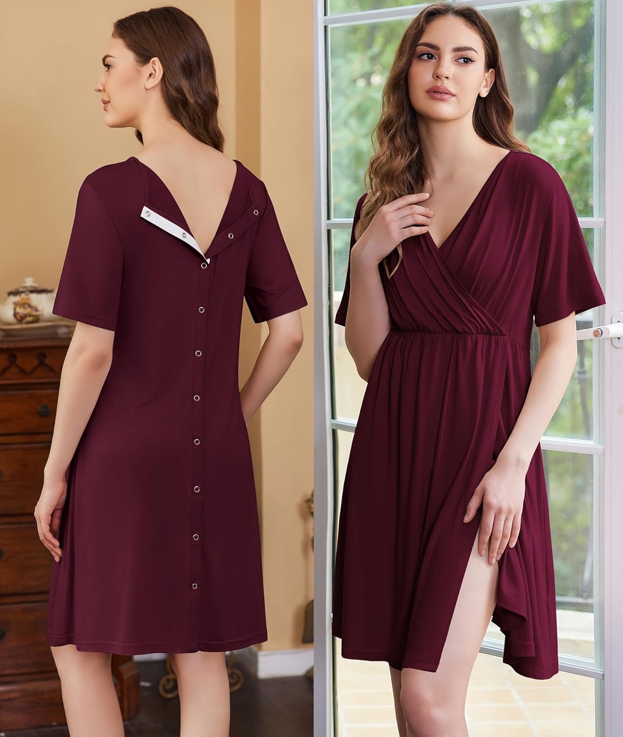 Maternity Nursing Dress Nightgown