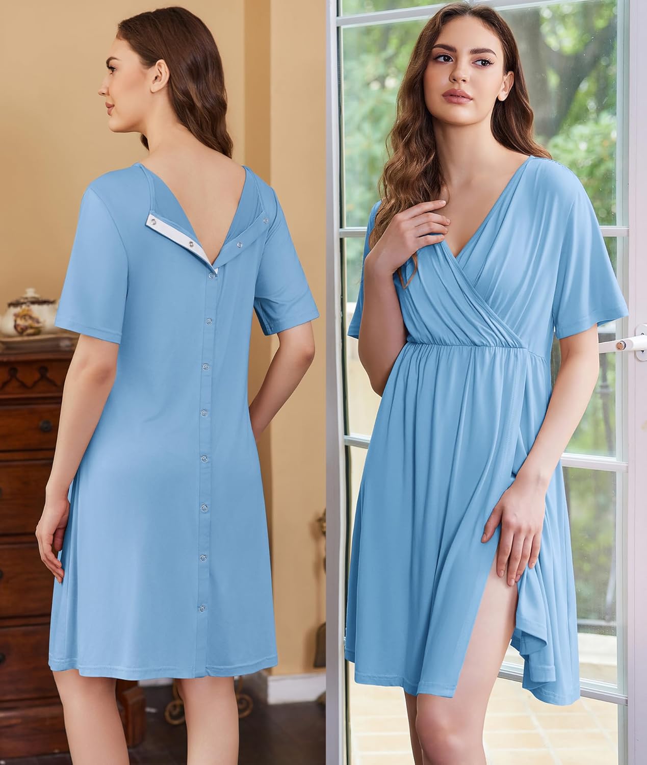 Maternity Nursing Dress Nightgown