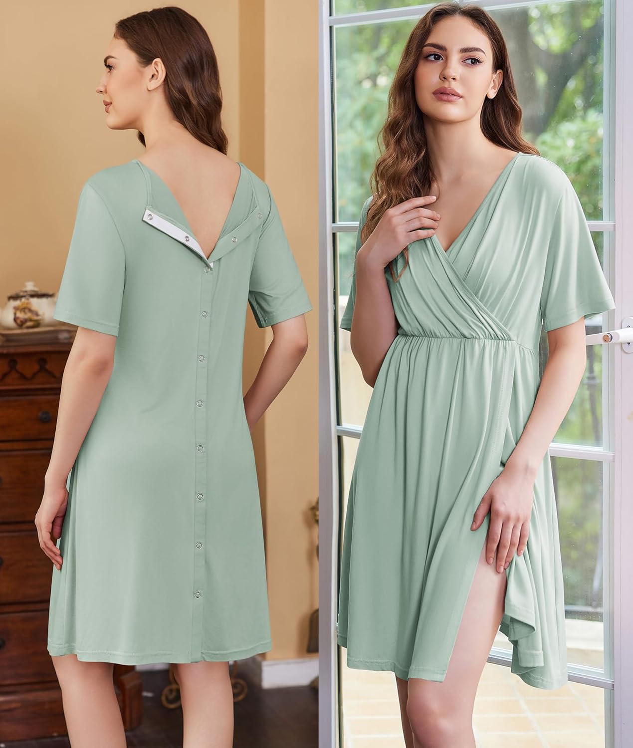 Maternity Nursing Dress Nightgown