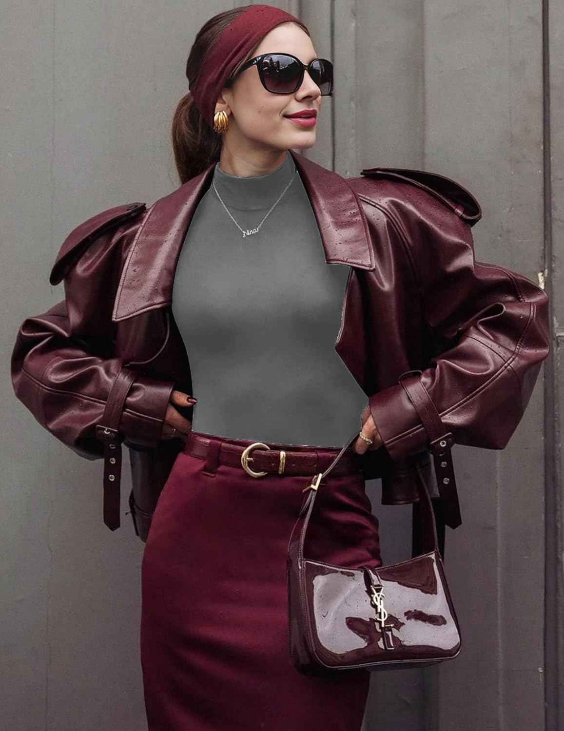 Ekouaer 3 Pack Turtleneck Shirts Long Sleeve Mock Tops