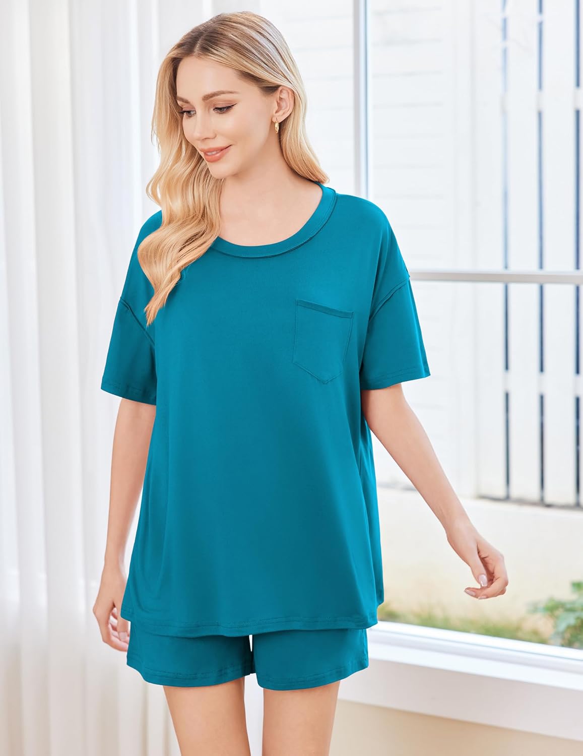 2 Piece Pajama Sets Short Sleeve Lounge Sets