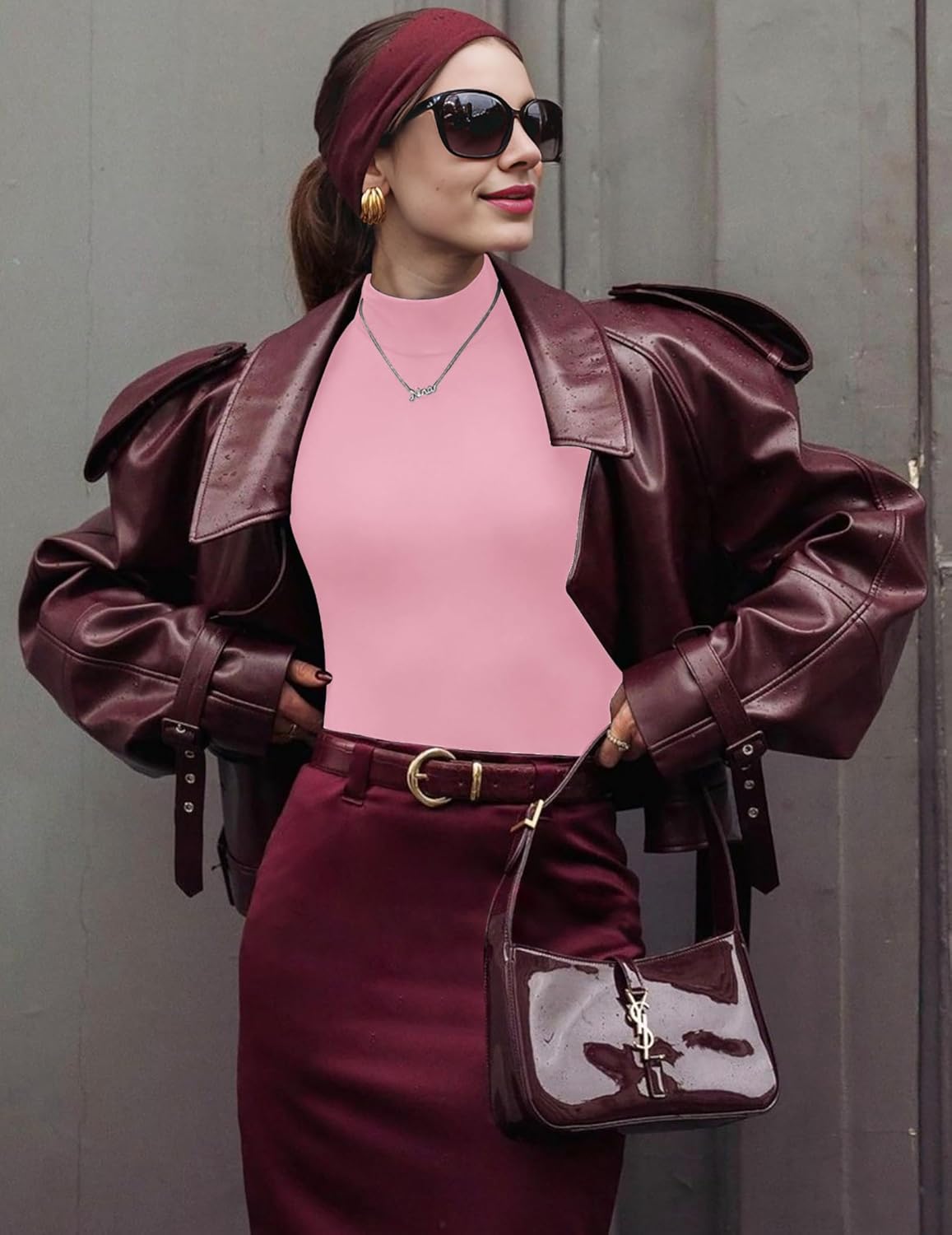 Ekouaer 3 Pack Turtleneck Shirts Long Sleeve Mock Tops