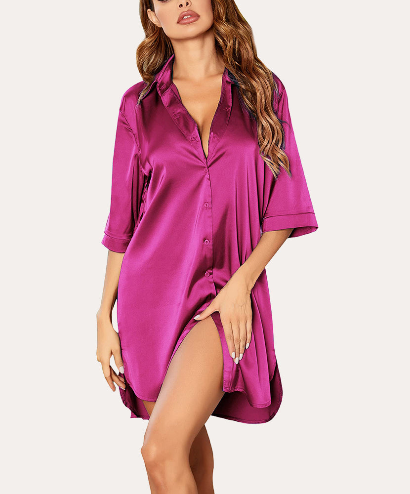 Classic Comfy Sexy Silk Nightgown