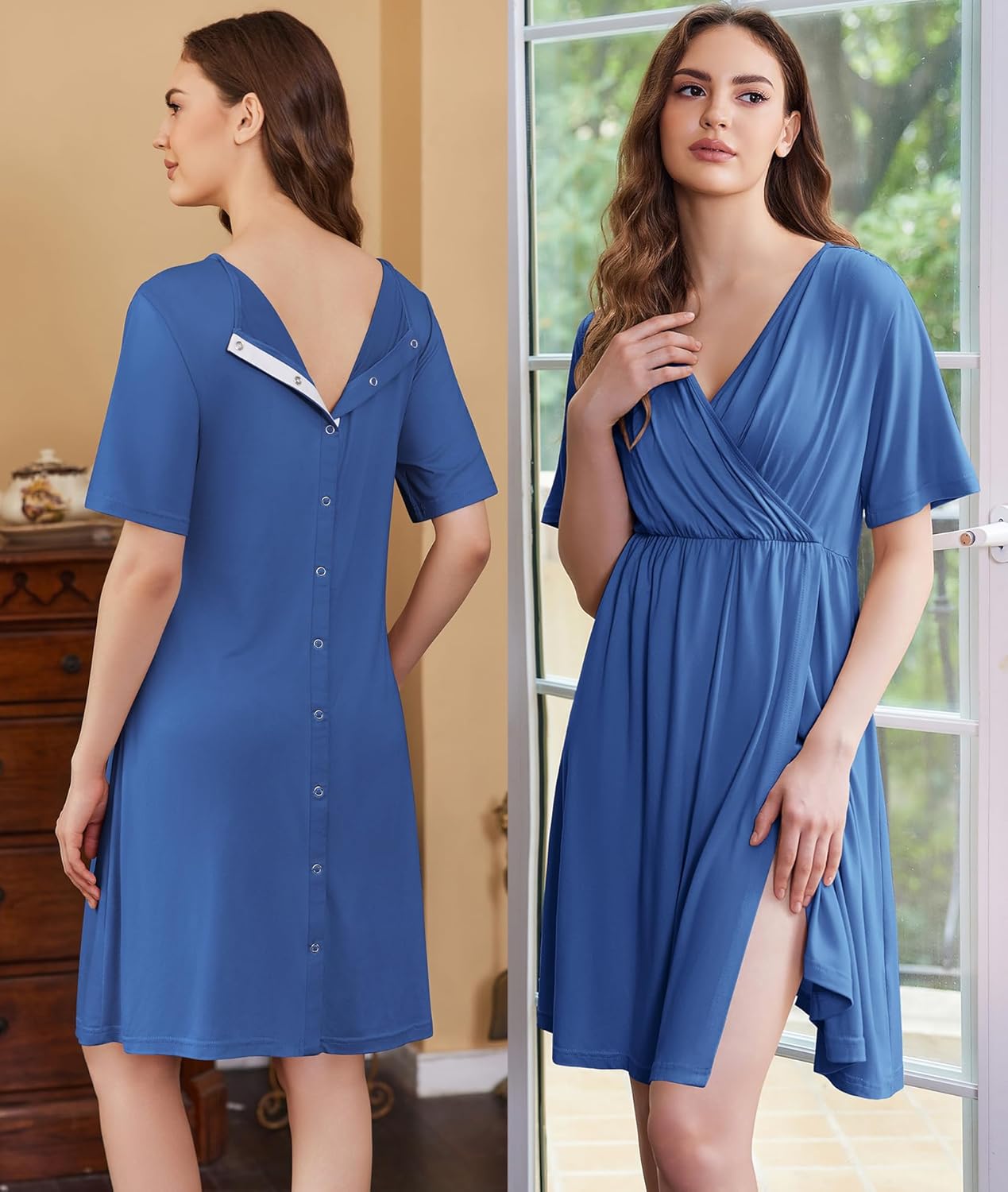 Maternity Nursing Dress Nightgown